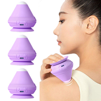 Massage Ball with Heat with Suction Cup Muscle Relaxation Massager 2 Gear Temperature Myofascial Release Tool for Stress Relief