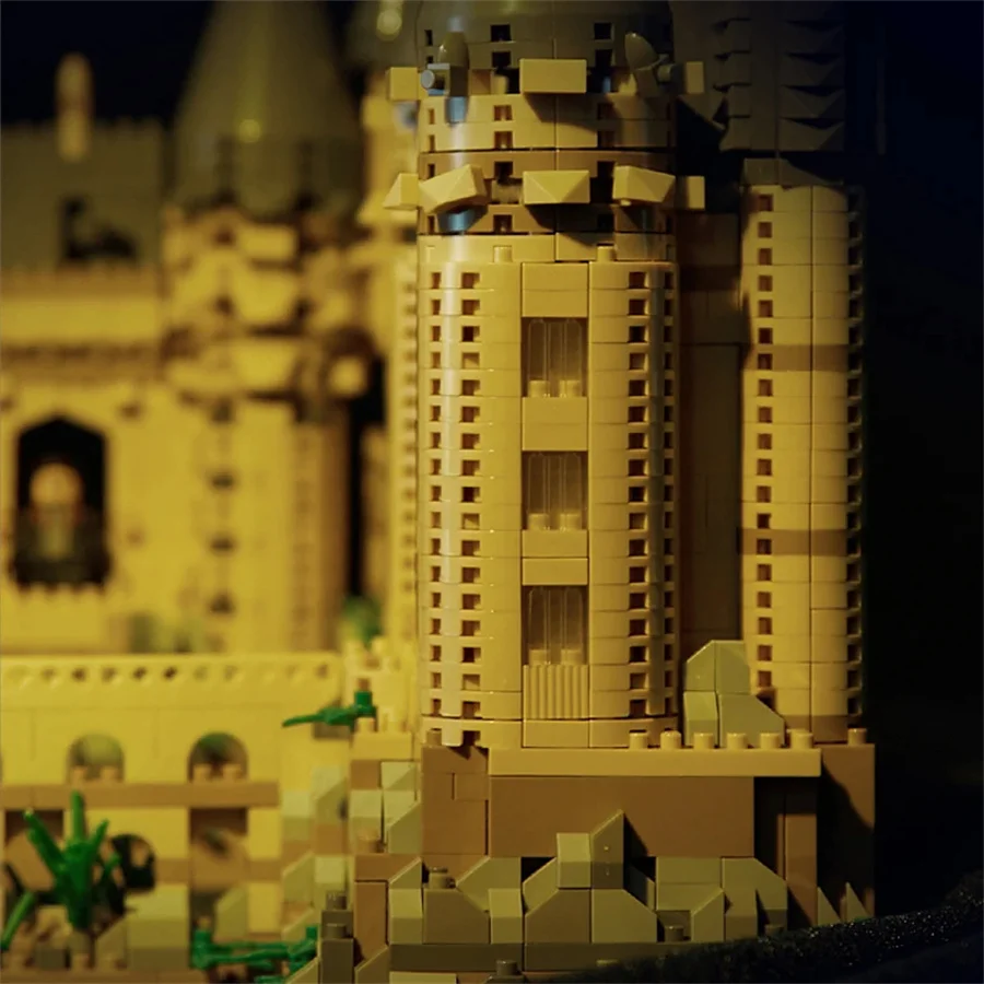 Micro Bricks City Creative Medieval Magic Castle Series School Architecture Palace Model Building Blocks Gifts Kid Assembly Toys