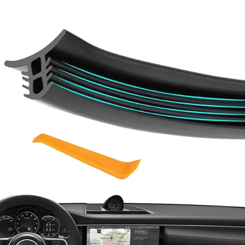 

63Inch Car Dashboard Sealing Strip Noise Sound Insulation Rubber Strips Universal Car Sealant Necessities for Minivan SUV Racing