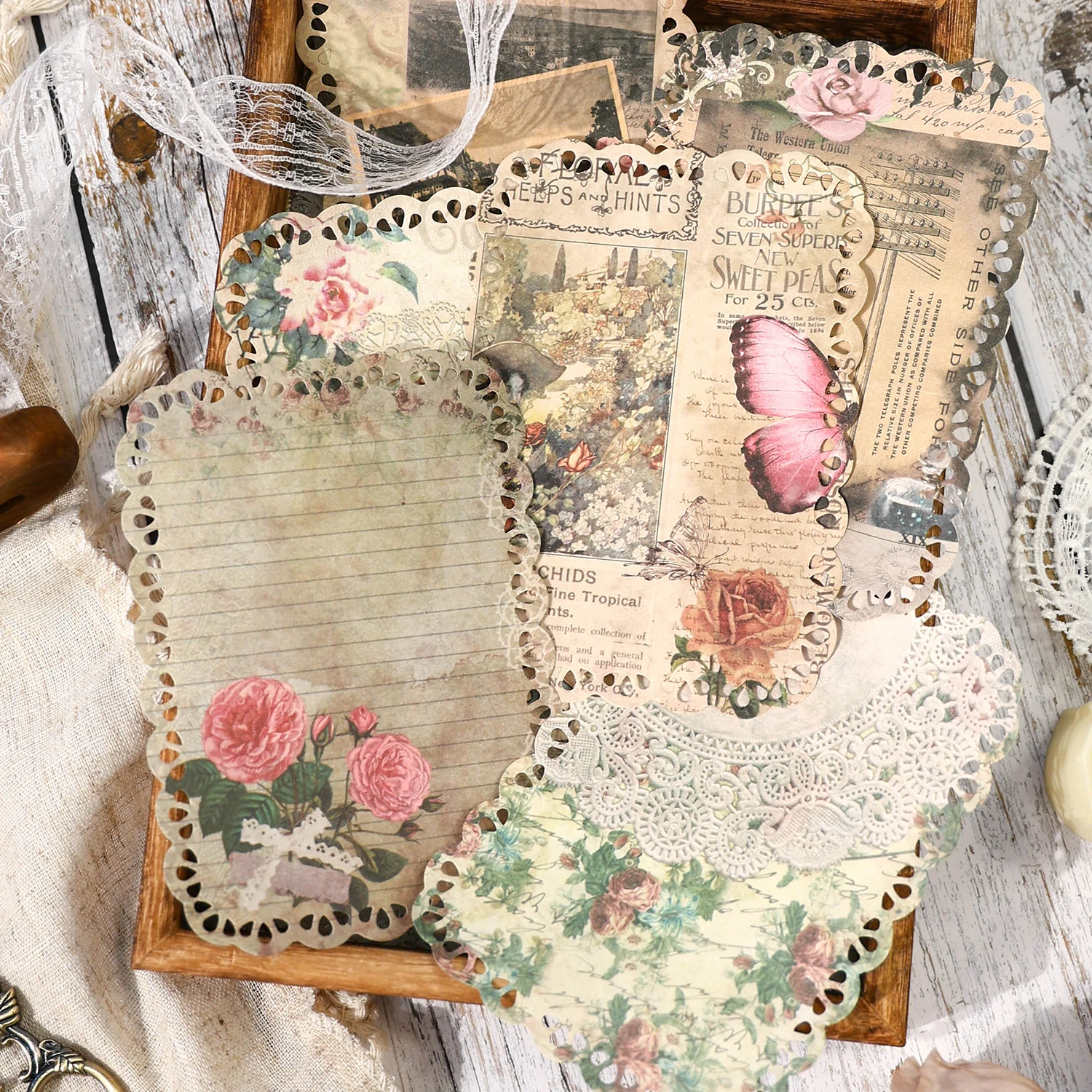 8PCS/LOT Time flies by series cute lovely retro decorative Adhesive paper memo pad