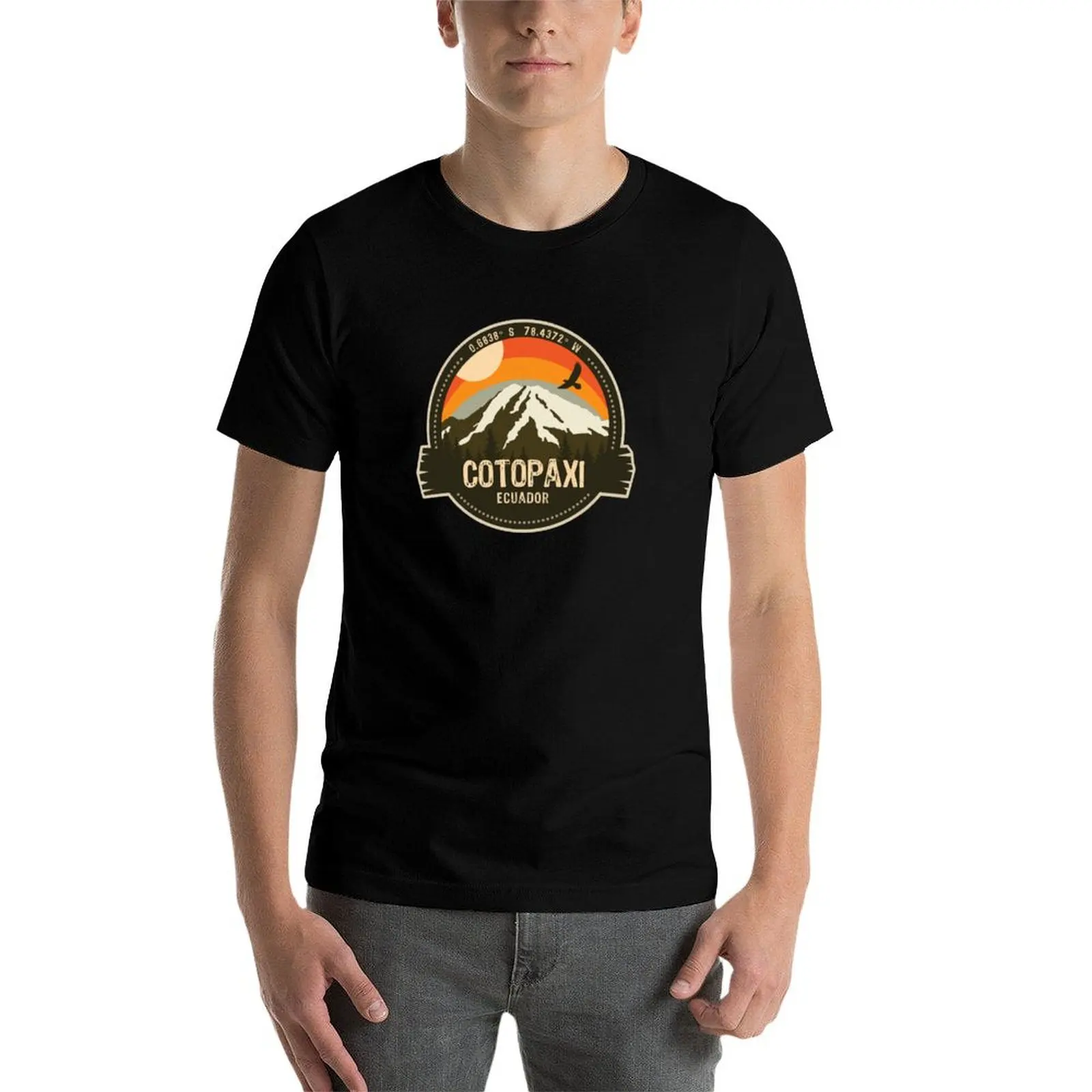

Cotopaxi Volcano Ecuador Volcanic Eruption Retro Vintage Badge T-Shirt man graphic t shirt T-Shirt