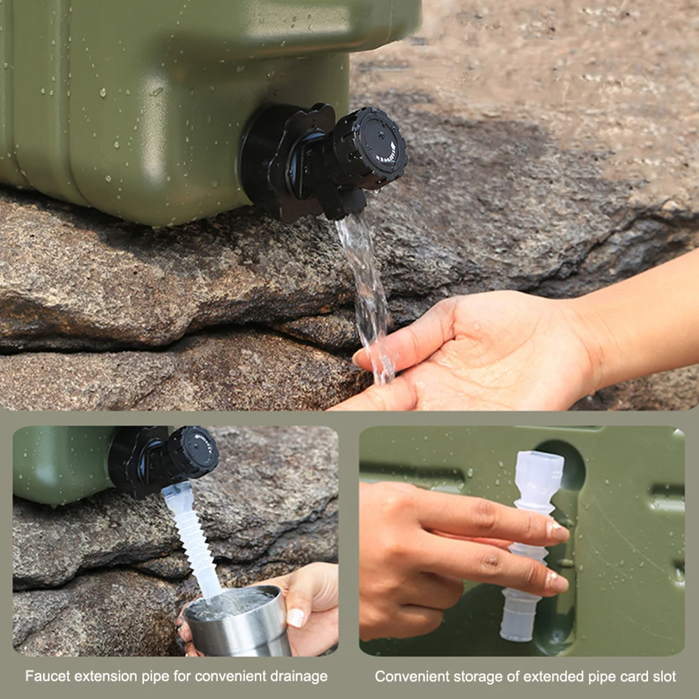 

3-галлонный портативный кувшин для воды для кемпинга, переноска для хранения воды, резервуар для воды для кемпинга, автомобиля, походов, пикника, экстренной помощи