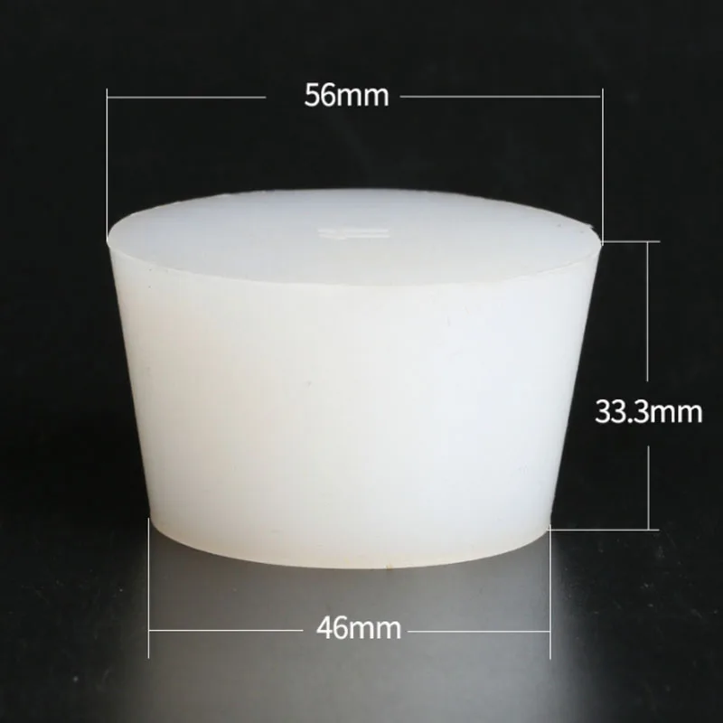 Conical Solid Silicone Stopper High Temperature Resistant White Silicone Sealing Plug Laboratory Bottle Stopper