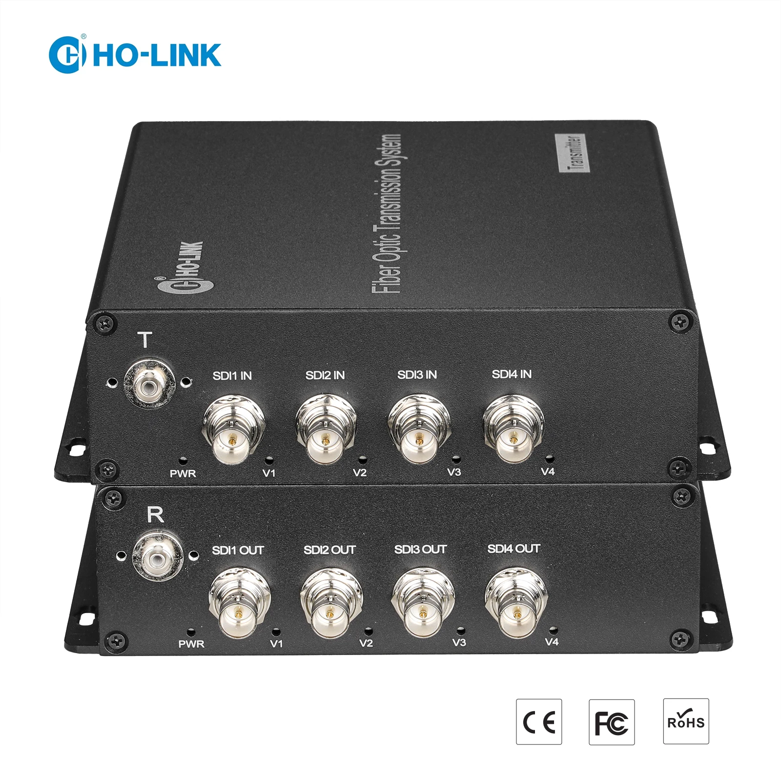 4 Channel 3G SDI Video To fiber converter Extender