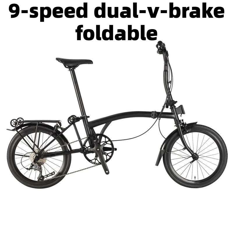 

9-Speed Kids, Adults, Men's/Women's Universal Portable Folding Bike, Light Bike