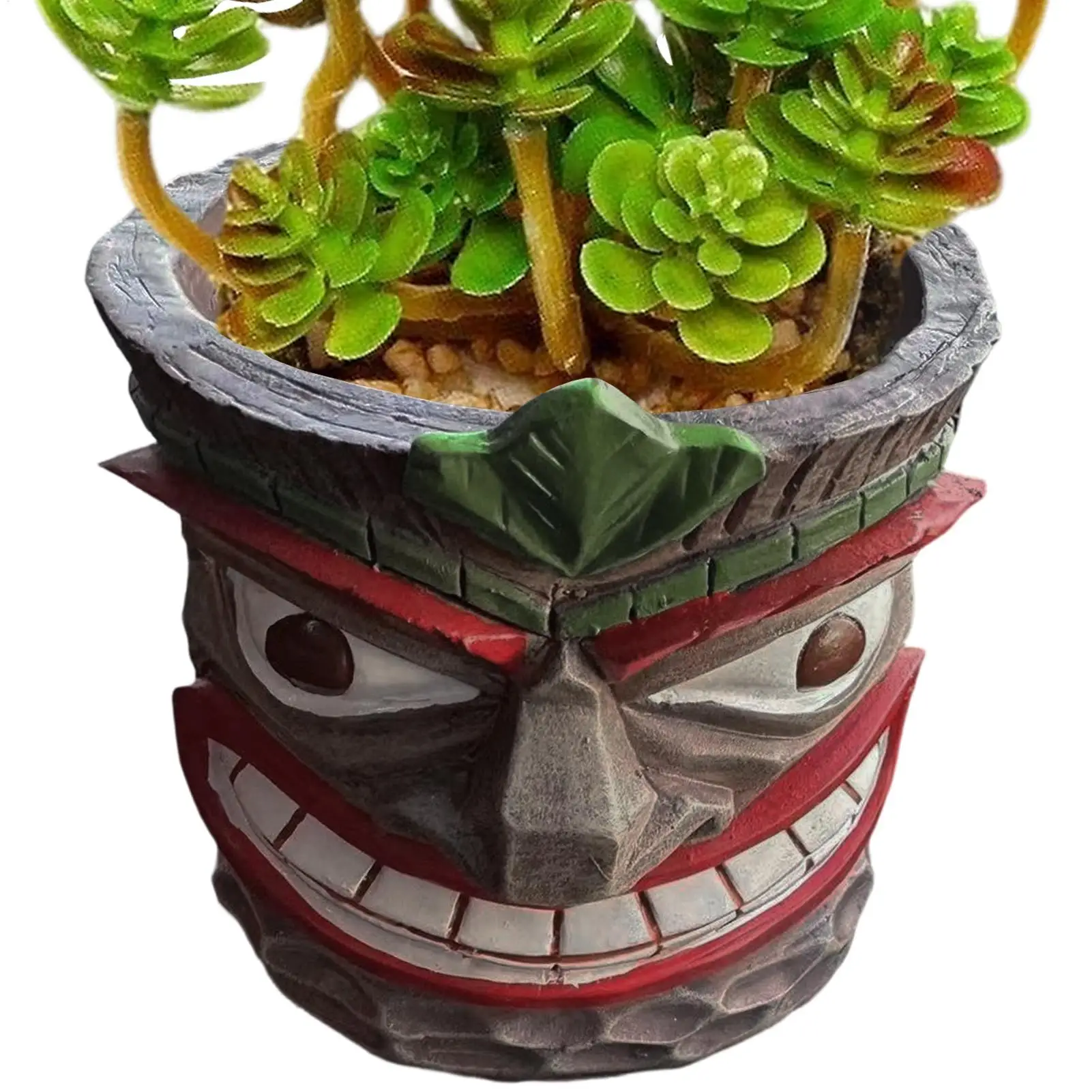 

Face Planter Pot Abstract Flower Pot Art Vase Resin Bonsai Holder Container Home Decor For Outdoor Indoor Garden Patio Lawn