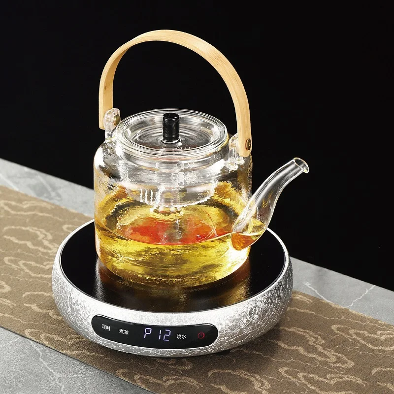 220 فولت رقيقة جدا موقد سيراميك كهربائي المنزل الشاي صانع الطبخ الذكية توقيت فرن التدفئة موقد الشاي المحمولة 8 والعتاد تسخين المياه