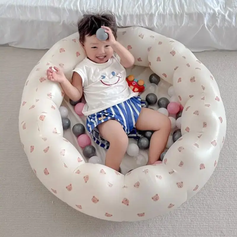 ベビーベア ゲームハウス スイミングプール 子供用 インフレータブル オーシャンボールプール 屋内および屋外 ベビーオリーブフラワーバスタブ