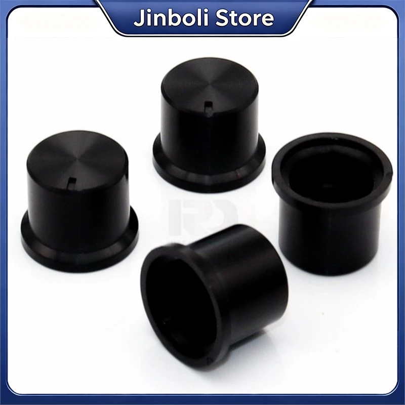 10PCS 19.5x16mm Hat Shaped Plastic Knob Cap Amplifier Volume Potentiometer Switch Knob 6mm Splined Shaft Inner Hole