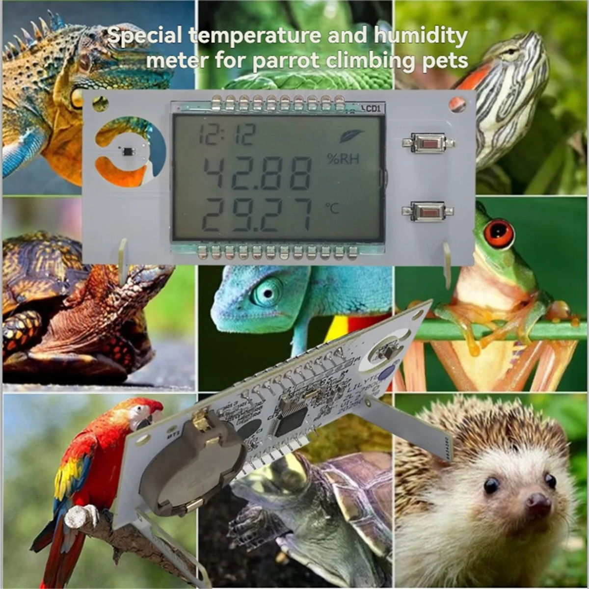 WDL  -7800A Digital Thermometer Hygrometer for Parrot Hatching & Pharmacy Incubators Accurate Monitoring & Calibration