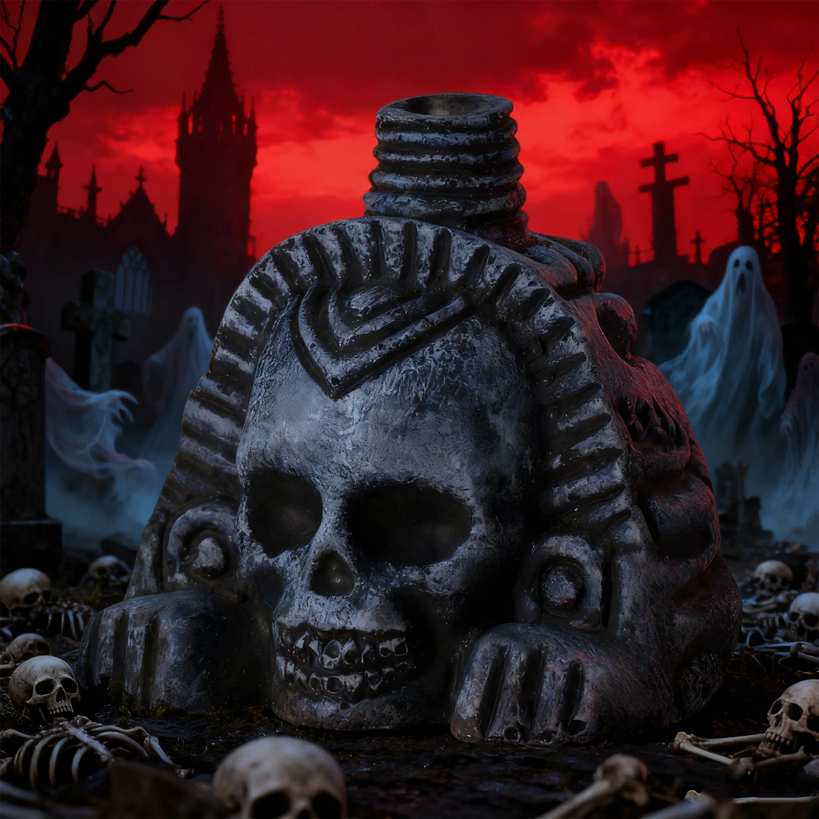 

Aztec Death Whistle Loudest Authentic Human Sounding Screams 125+ Decibels Loud Collectible Real Screaming for Halloween Party