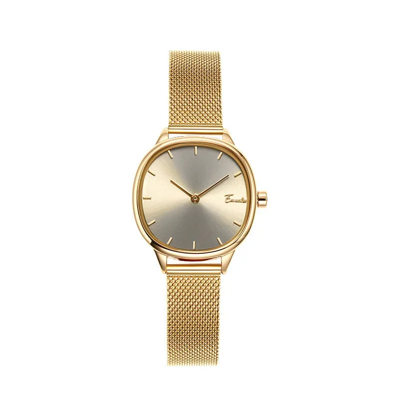 

Explosive Ladies Casual Fashion Small Gold Watch Quartz Watch Stainless Steel Mesh Strap Women's Watch