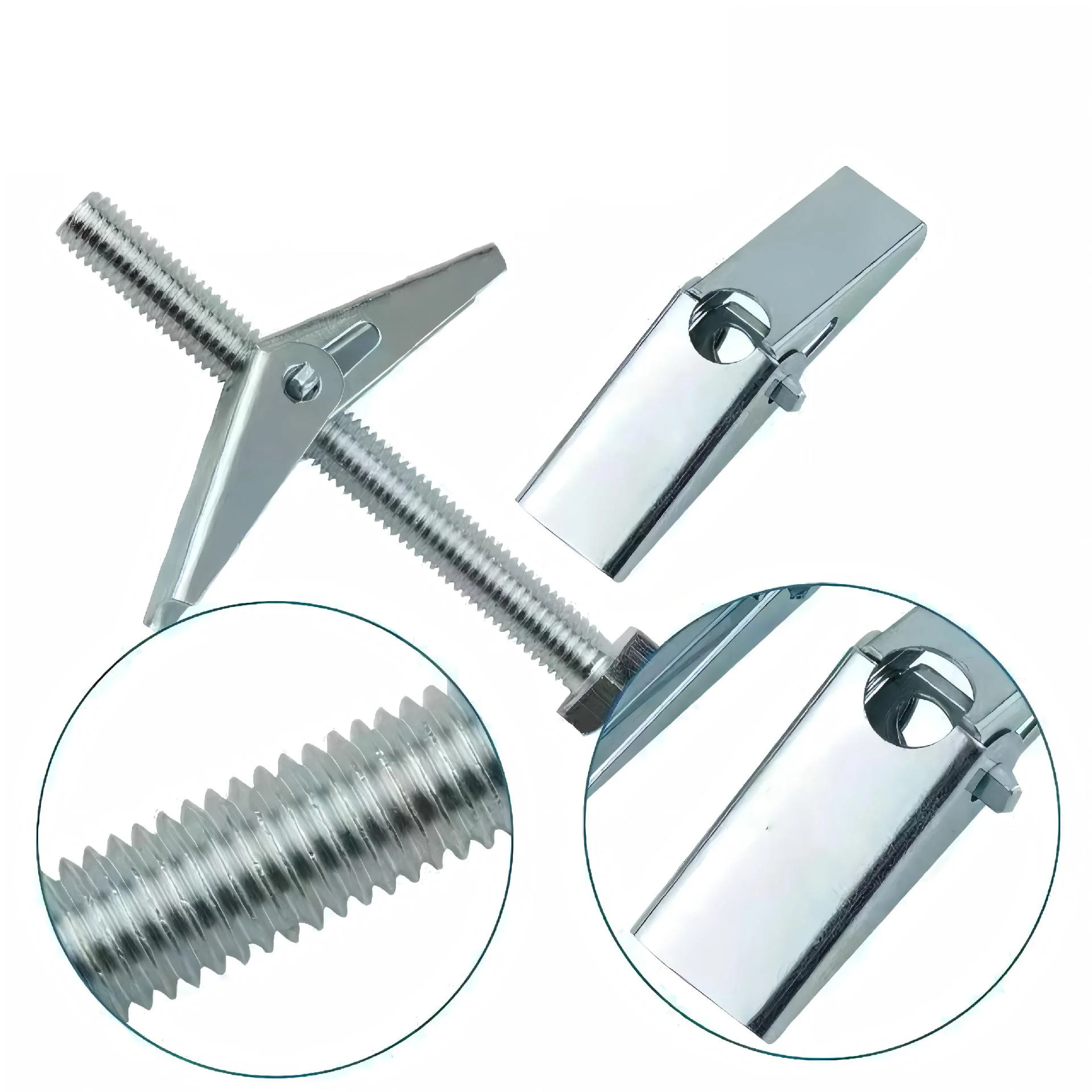 Zinc Plated For Toggle Bolts 150pcs Each Size M5 for Reliable Hollow Wall Fixing Expansion Length 40mm 50mm 57mm