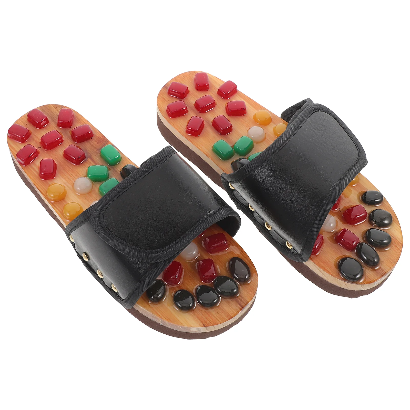 Reflexology Sandals Slippers for Men Health Massage Shoes Chinese Style Red Men's