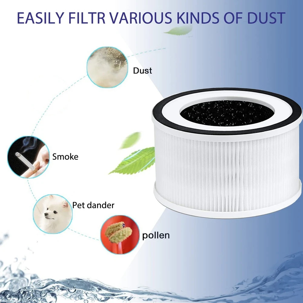 Echte Ersatz-HEPA-Filter, kompatibel mit Afloia Fillo/Halo/Allo Luftreiniger, 3-stufige Filtration, 2er-Pack