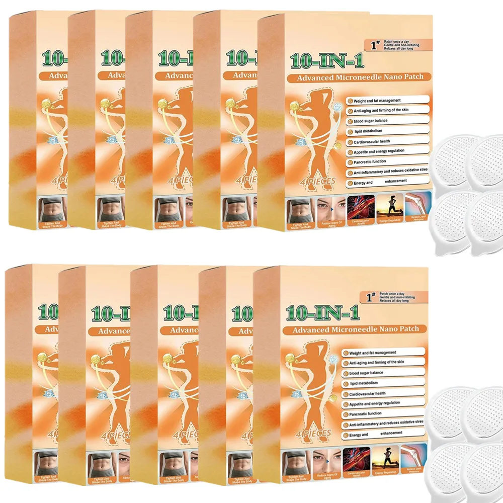 Image of 1-10X Fortschrittliches 10-in-1 Mikronadel-Patch - Gewichtsmanagement & Appetitkontrolle, Hautstraffung & Energiesteigerung Tägliche Körperpflege