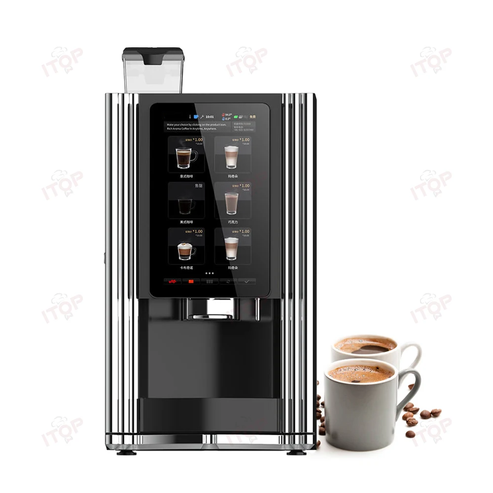 Gold Seller Coffee Vending Machine Bean to Cup Table Touch Screen Cappuccino Latte Mocha Vending Machine Hot Drinks 9 Bot Be