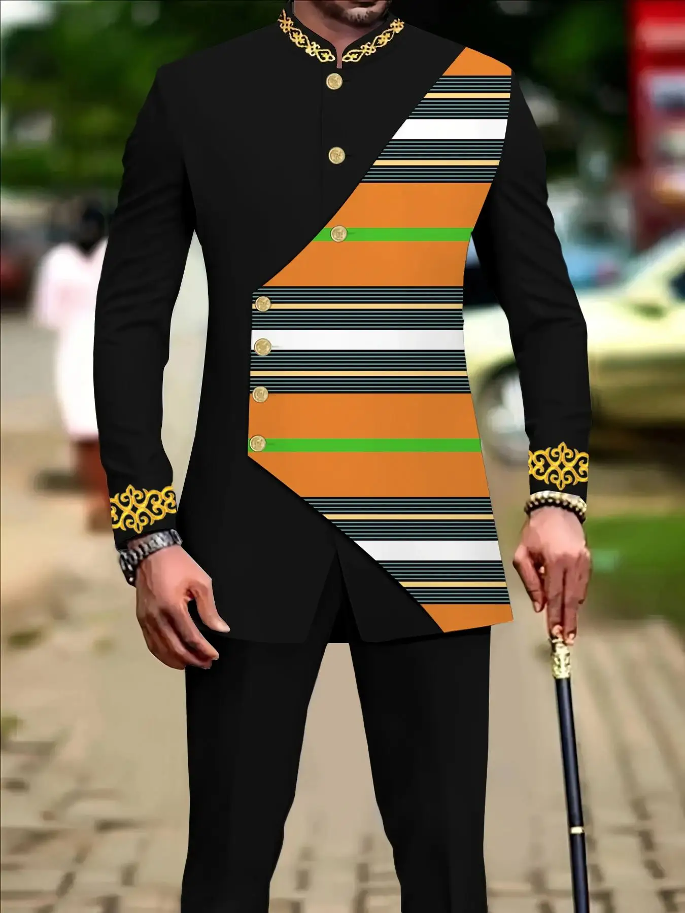 مجموعة فستان مكونة من قطعتين من فستان الإغلاق الفاخر للحرية للرجال