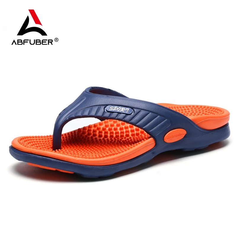 Fashion Flip Flops Mens Thong Sandals Summer 2024 New Men Shoes Massage Sole EVA Non-slip Slippers Outdoor Indoor Beach Sandals