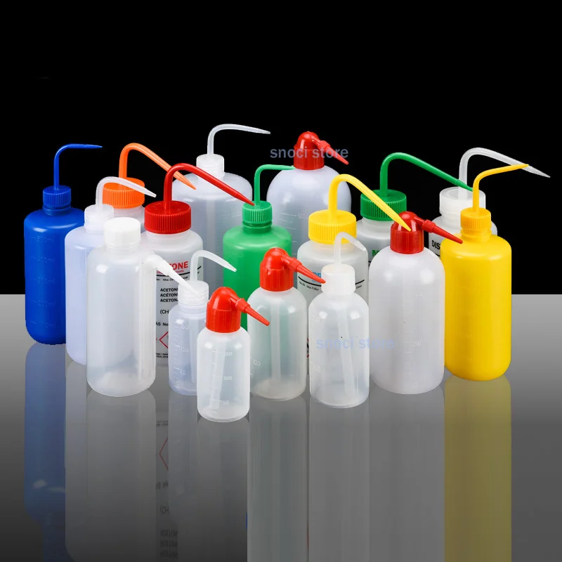 PE 150ml 250ml 500ml Washing bottle，Chemical Reagent Experiment Squeeze Blowing Safety Bottle Lab Plasticware Tool