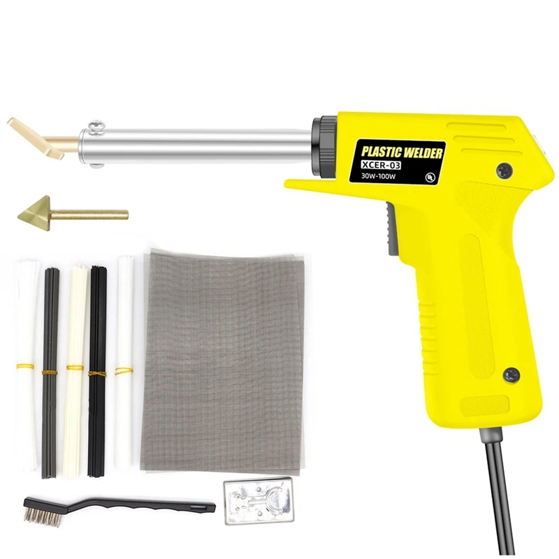 ABPP-100W-30W Plastic Welding Kit Plastic Welder Soldering Iron Kit For Car Bumper Bumper,Dashboard, With Accessories
