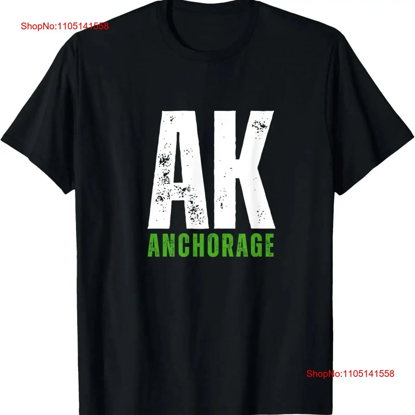 Anchorage Alaska Simple Vintage Text Logo T Shirt vintage Washed graphic Stretched fashion Soft homme Versatile Comfortable