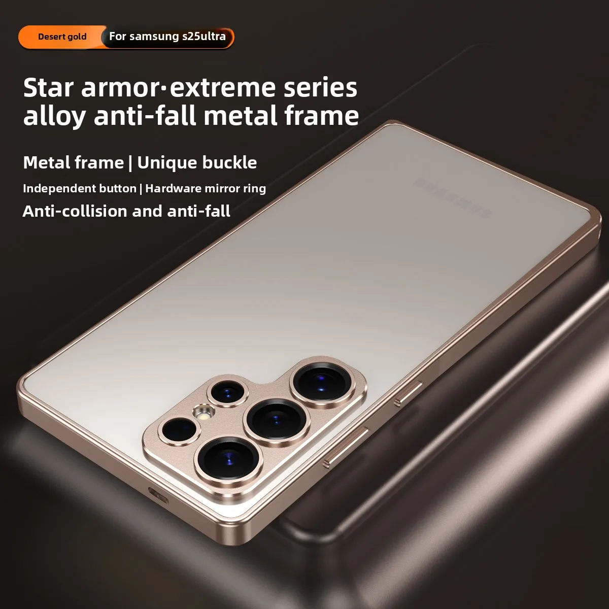 

For Samsung Galaxy S25 Ultra S25 Plus Case Metal Frame Lens Protection For Samsung S24 Ultra S24+ Anti-drop and Anti-collision