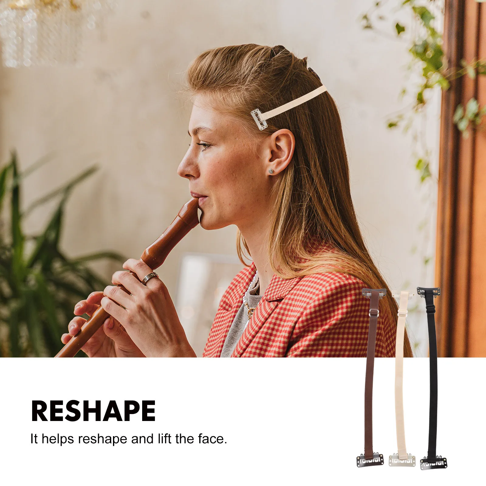 3 個のストラッププロフェッショナルスキン引き締めバンドフェイスリフティング痩身引き締め顔の整形美容ケアツール