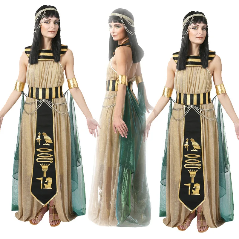 Robe de Reine Grecque Cosplay, Costume d'Halloween, Carnaval, ixMédiévale d'Egypte, dérivAleopatra, Tenues de Couple