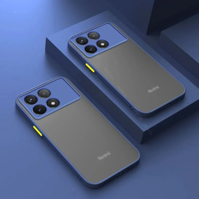 On For Xiaomi POCO X6 Pro 5G Case Luxury Matte Phone Cover Redmi Note 14 proplus + 13 4G Note14 K70 E Little Shockproof Bumper