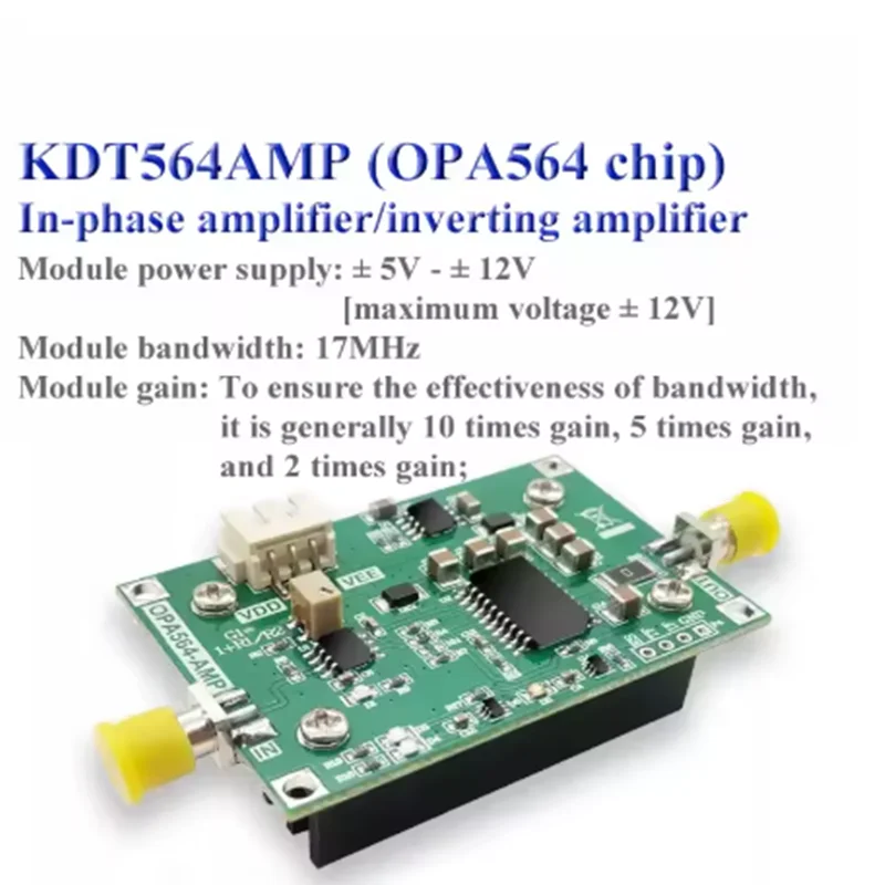 OPA564 Driver Amplifier Piezoelectric Ceramic Driver 1.5A Current Buffer 1.3MHz Full Power Bandwidth