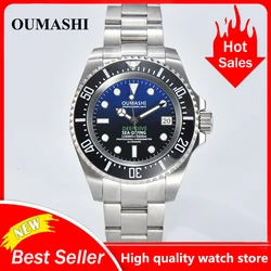 44mm nh35 watch automatic movement sapphire glass steel strap customizable logo mechanical watch nh35 movement Watch waterproof