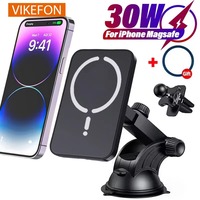 30W Magnetic Car Wireless Charger Sucker For Magsafe iPhone 12 13 14 15 16 Pro Max Air Vent Phone Holder Stand Fast Car Charging