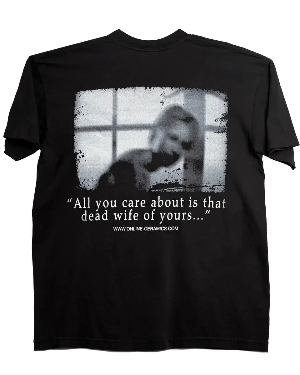 Online Ceramics Silent Hill 2 Logo Wife T-Shirt Off Black Game Tee - NEWAnime Clothes Gifts For Men Mens Tops