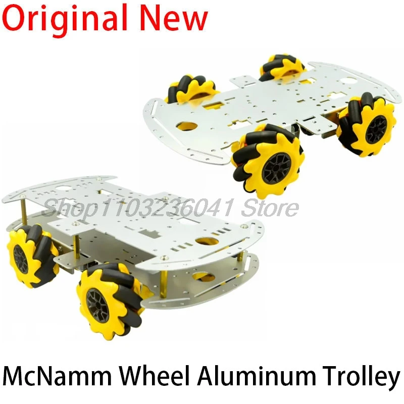 Mecanum Wheel Omni-directional Robot Car Chassis Kit with 4pcs TT Motor for Arduino for Raspberry Pi DIY Toy Parts