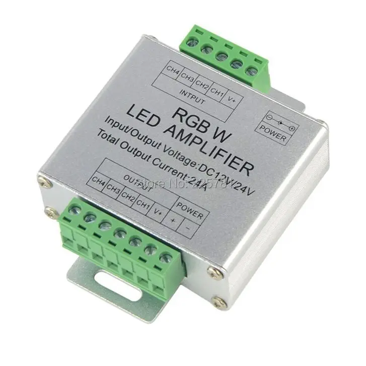 

24A RGBW Amplifier input DC12-24V for RGBW LED strip lights input 576W