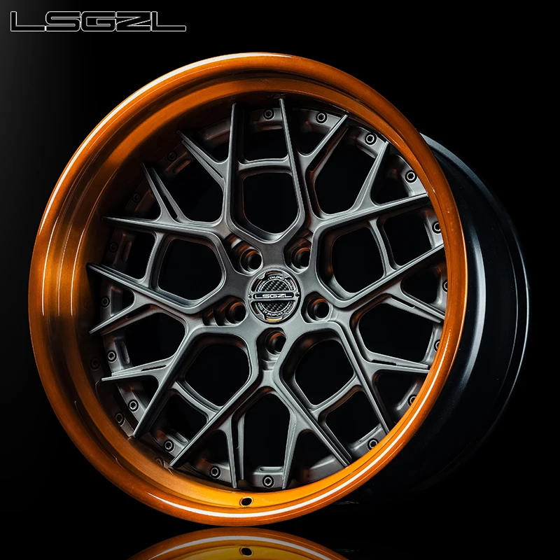 

LSGZL Custom Forged Alloy Concave 15-26 Inch Chrome Luxury Wheel 15 5x114.3 5x130 6x139.7 Inch Rims for C8 BMW Urus Porsche