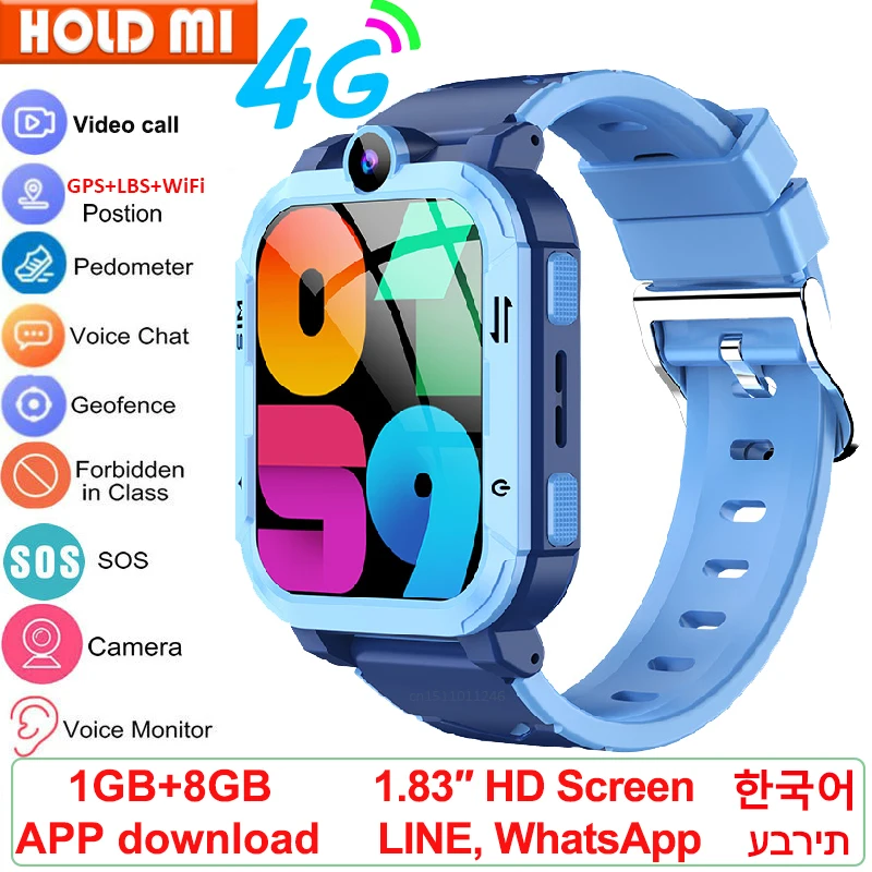 

Children Smart Watch Kids 4G GPS WiFi Tracker Location Video Call SOS Call Back Monitor Phone Watch Smartwatch Boys Girl Gifts