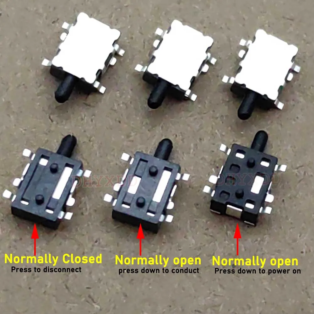 10pcs Mini Slide Switch Reset Micro Toggle Switch Miniature Switch Normally Open/Normally Closed Side Press K1 12V