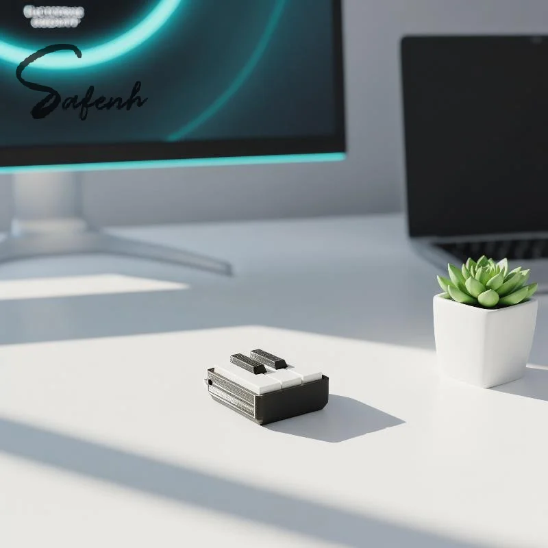 Fun Creative Mini Piano Key Fidget Toy 3D Printed Tactile Click Design Relax Fidget Stress Relief Pendant For Office Daily Carry