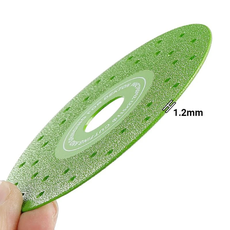 Disco de hoja abrasiva plana multioloro ultrafino soldado al vacío de 115MM para hoja de sierra de diamante para azulejos de cerámica de porcelana, 3 uds.