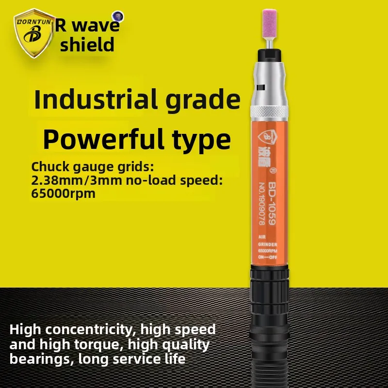 Bodun Pneumatic Grinding Machine Air-Powered Engraving Grinder Air Grinder Air Grinder Pen Strong Torque Bd-1059
