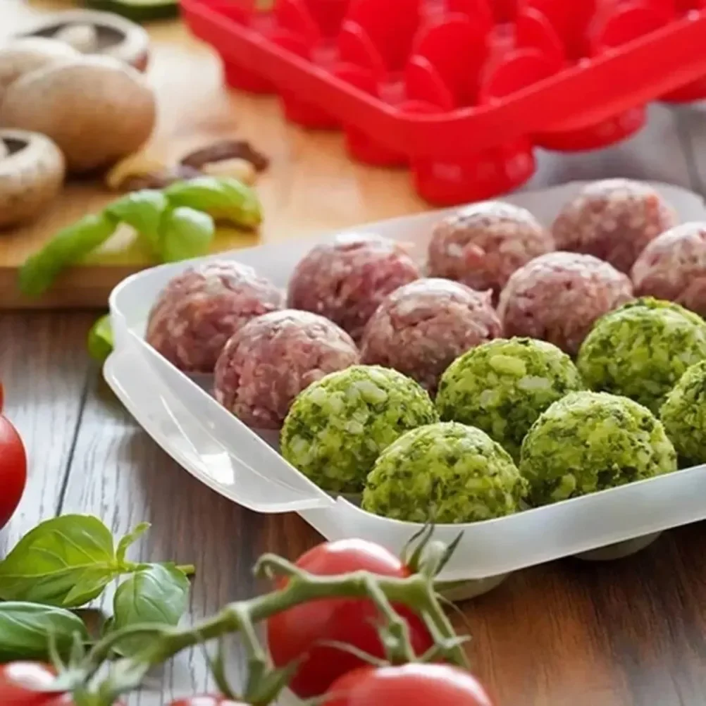 New Meatball Mould Gadget Fish Ball Make Gadget Rice Ball Mold Ice Grid Silicone Mold Kitchen Utensils Kitchen Accessories