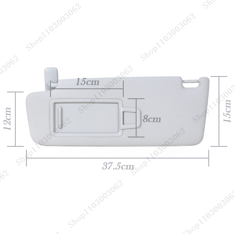 ل Volkswagen VW Golf 7 MK7 GTi Superb3 2015-2018 2019 اكسسوارات السيارات المقصورة الداخلية حاجب الشمس مع مرآة الغرور 5G0857551 #5