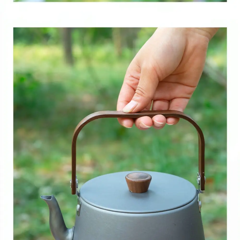 Outdoor Tea Coffee Kettle Aluminum Alloy Portable Picnic Water Boiler Camping Hiking Gear Lightweight Cooking Pot