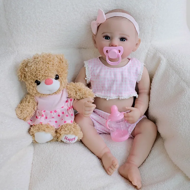 

19-дюймовая полностью виниловая кукла с ворон для девочек, реалистичная, приятная, мягкая кукла, высокое качество, ручная роспись, коллекционная художественная кукла