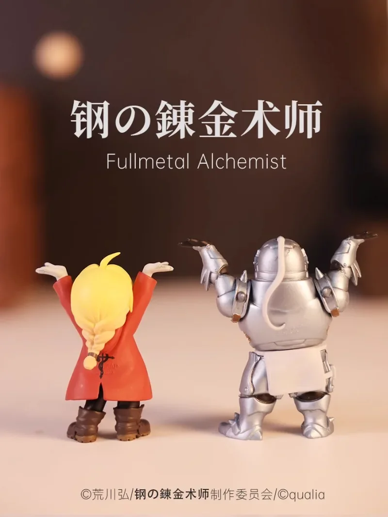 Qualia Japan Original Kawaii Gashapon Figure Anime Fullmetal Alchemist Pen Rack Figurine Cute Capsule Toys Kids Creative Gifts