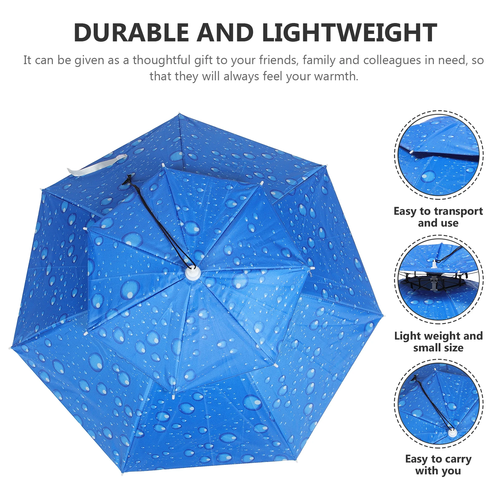 

Double Layer Sunscreen Umbrella Foldable Head Oxford Textile Outdoor Fishing Hat