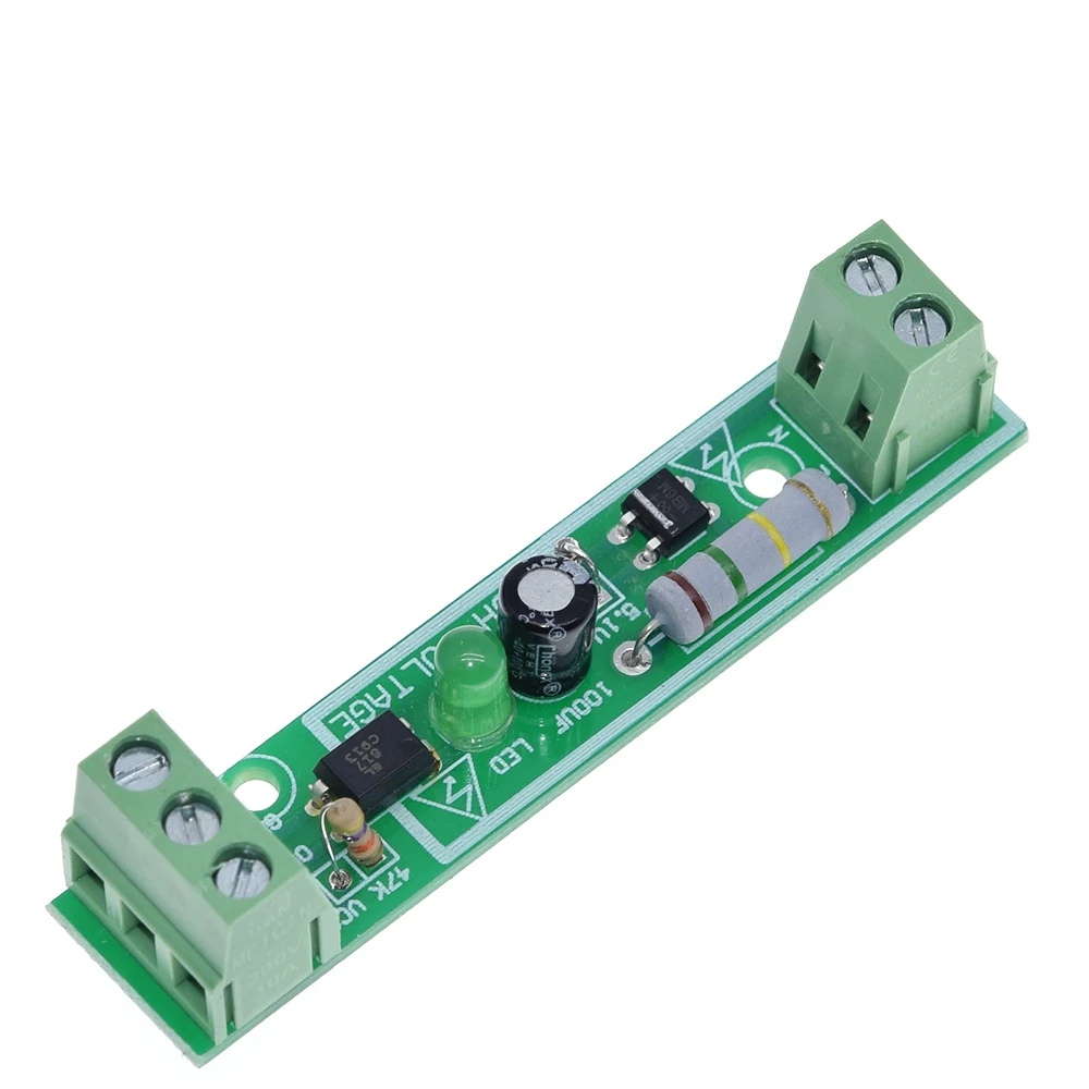 1-Bit AC 220V Optocoupler Isolation Module Voltage Detect Board Adaptive 3-5V For PLC PC817 Isolamento Fotoaccoppiatore Module