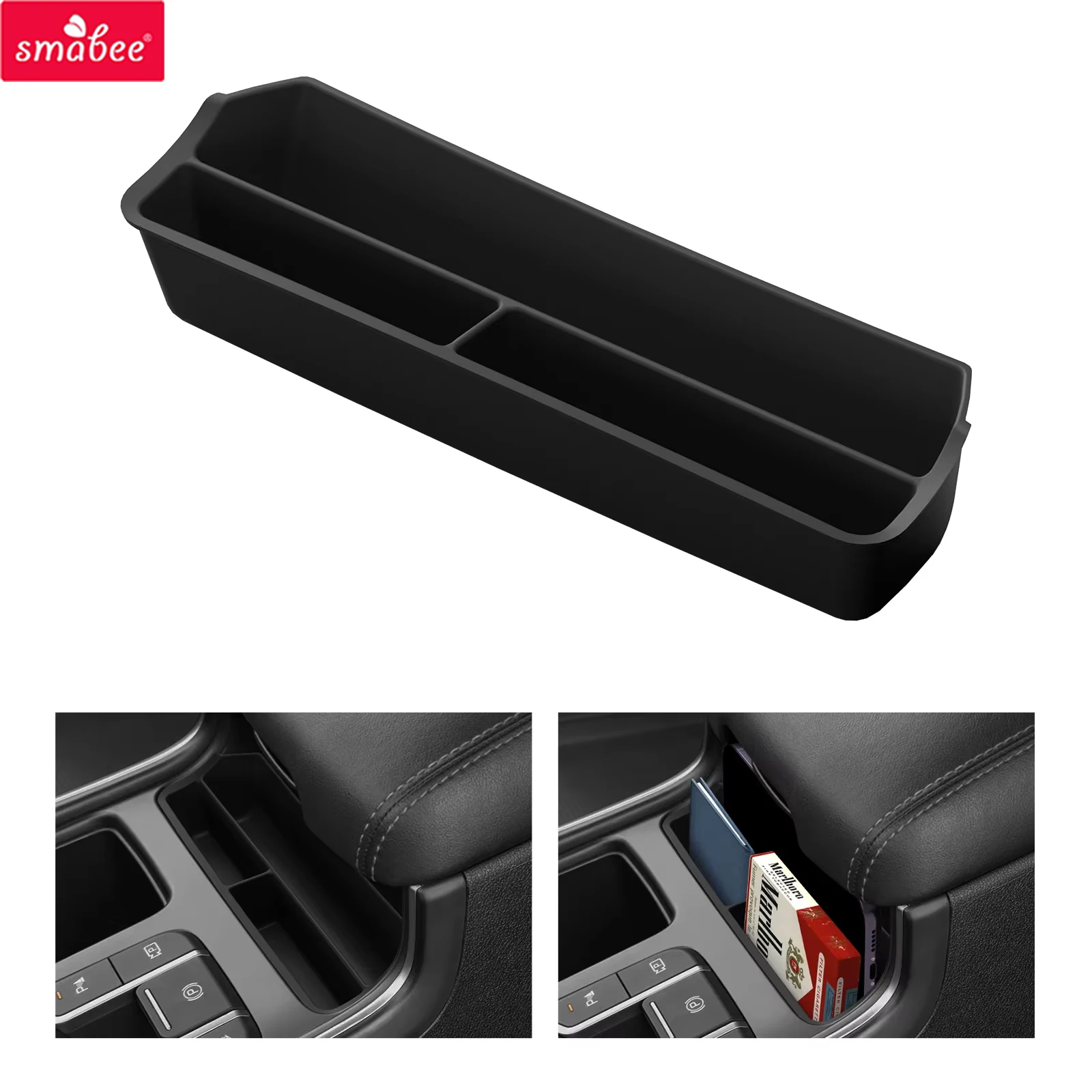 Smabee for Kia Sorento MQ4 2021-2025 (No Fit 2026) Car Center Armrest Front Storage Box Silicone Organizer Accessories Tidying
